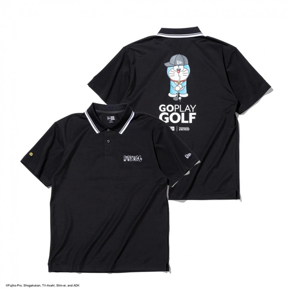 NEW ERA Men's Golf Wear GF SS POLO SHIRTS DORAEMON GPG BLK 14935371