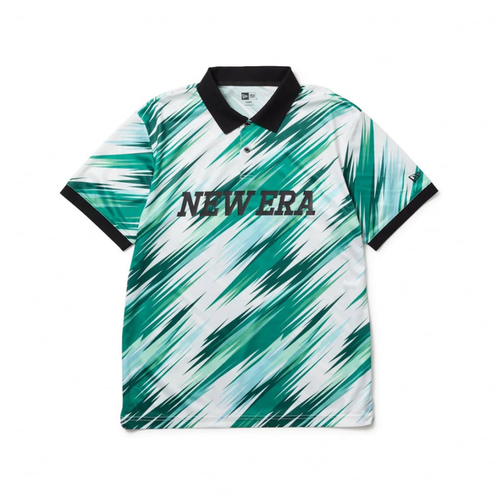 NEW ERA Men's Golf Wear GF SS TECH PL PALM LEAF CAMO GRN 14391487