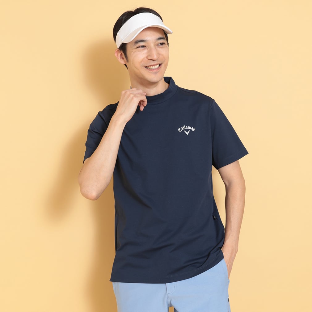 Callaway Men's Golf Wear -3°C Cool Touch Jersey Back Print Mock Neck Shirt C25134122