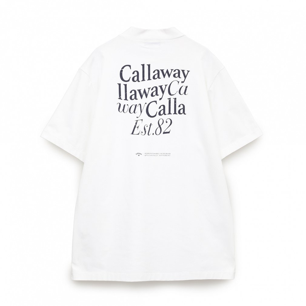 Callaway Men's Golf Wear -3°C Cool Touch Jersey Back Print Mock Neck Shirt C25134122