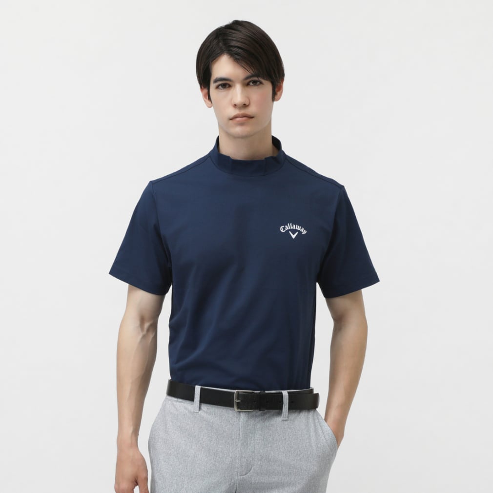 Callaway Men's Golf Wear -3°C Cool Touch Jersey Back Print Mock Neck Shirt C25134122