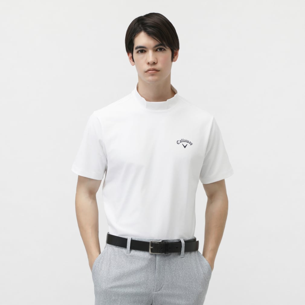 Callaway Men's Golf Wear -3°C Cool Touch Jersey Back Print Mock Neck Shirt C25134122