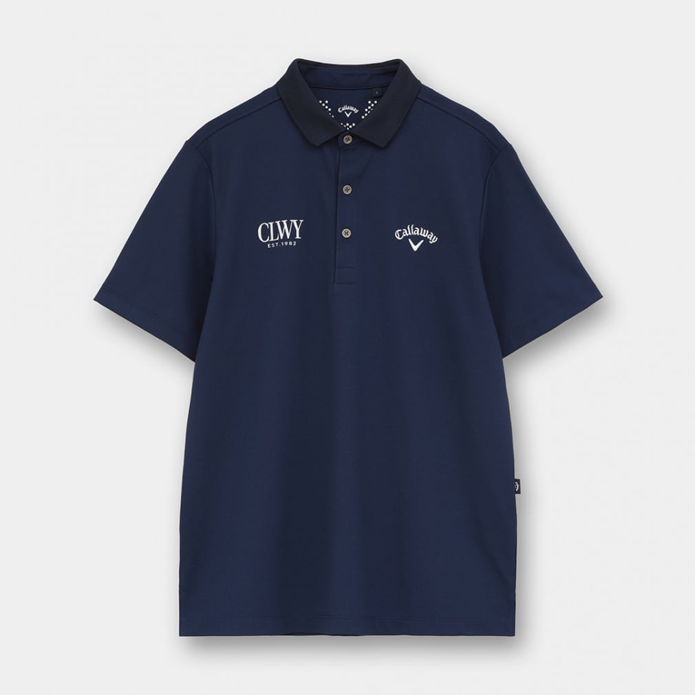 Callaway Men's Golf Wear Big Pique Stand Collar Short Sleeve Polo Shirt C26134100