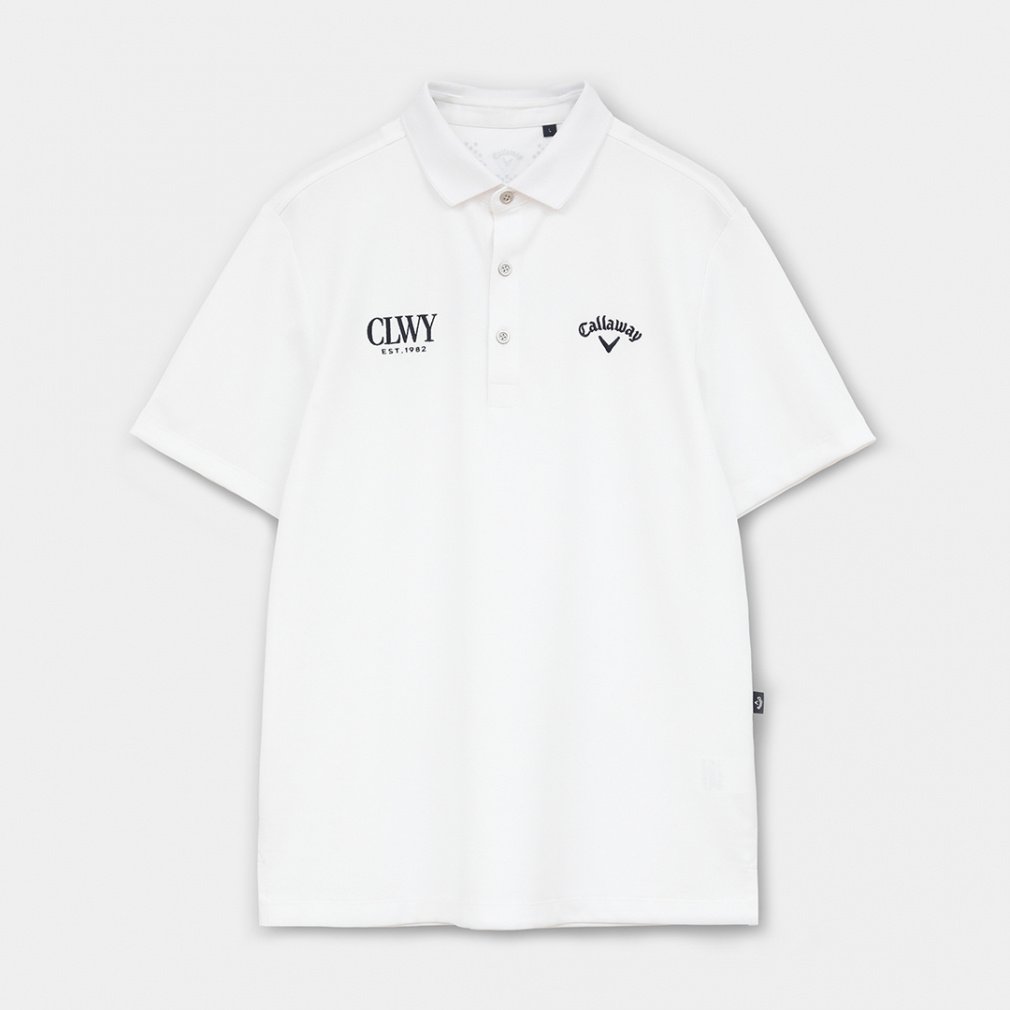 Callaway Men's Golf Wear Big Pique Stand Collar Short Sleeve Polo Shirt C26134100