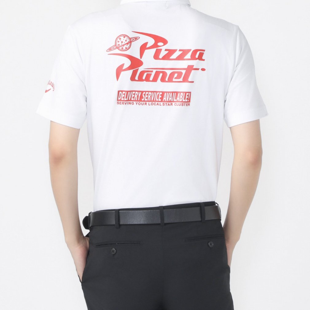 Callaway Men's Golf Wear Pizza Planet Stretch Jersey Short Sleeve Shirt C23134145