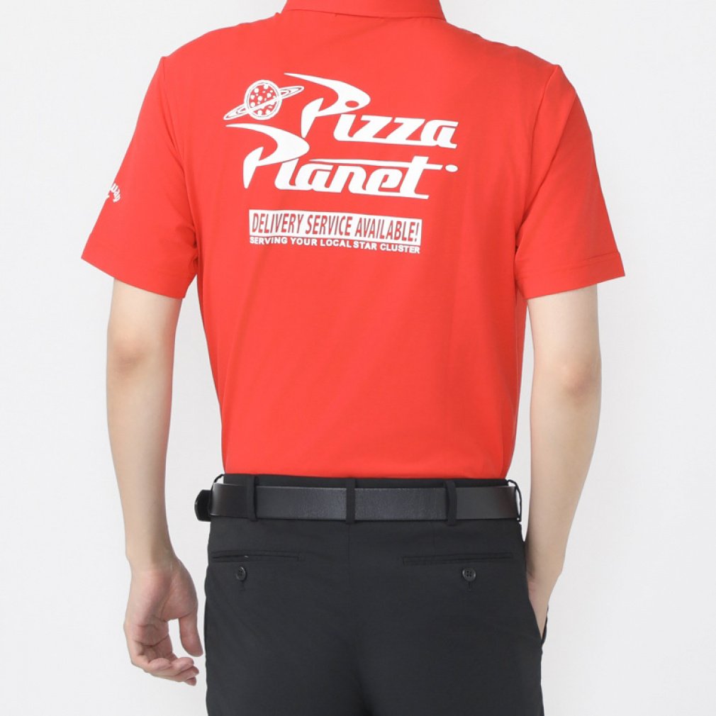 Callaway Men's Golf Wear Pizza Planet Stretch Jersey Short Sleeve Shirt C23134145