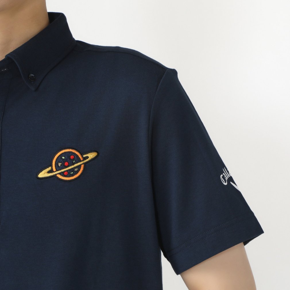 Callaway Men's Golf Wear Pizza Planet Stretch Jersey Short Sleeve Shirt C23134145