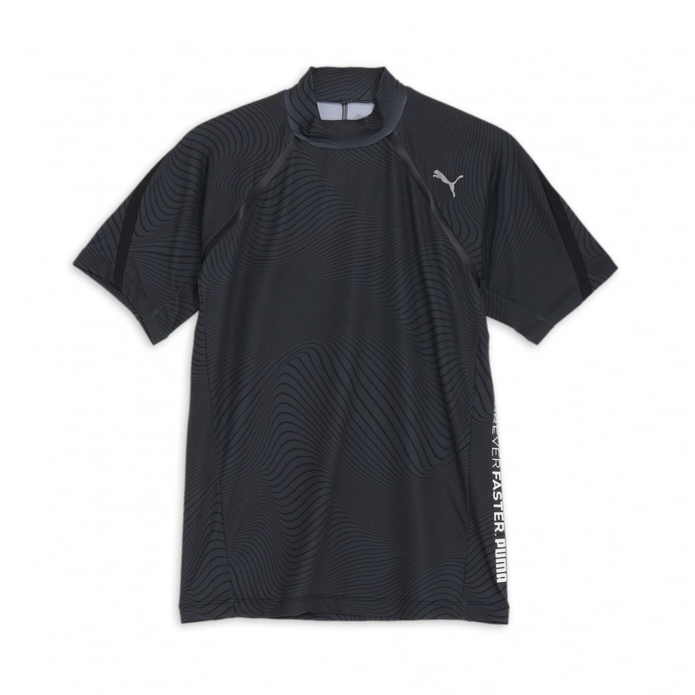 PUMA Men's Golf Wear PF Stretch Smooth Tech Cut AOP Mock Neck 627607