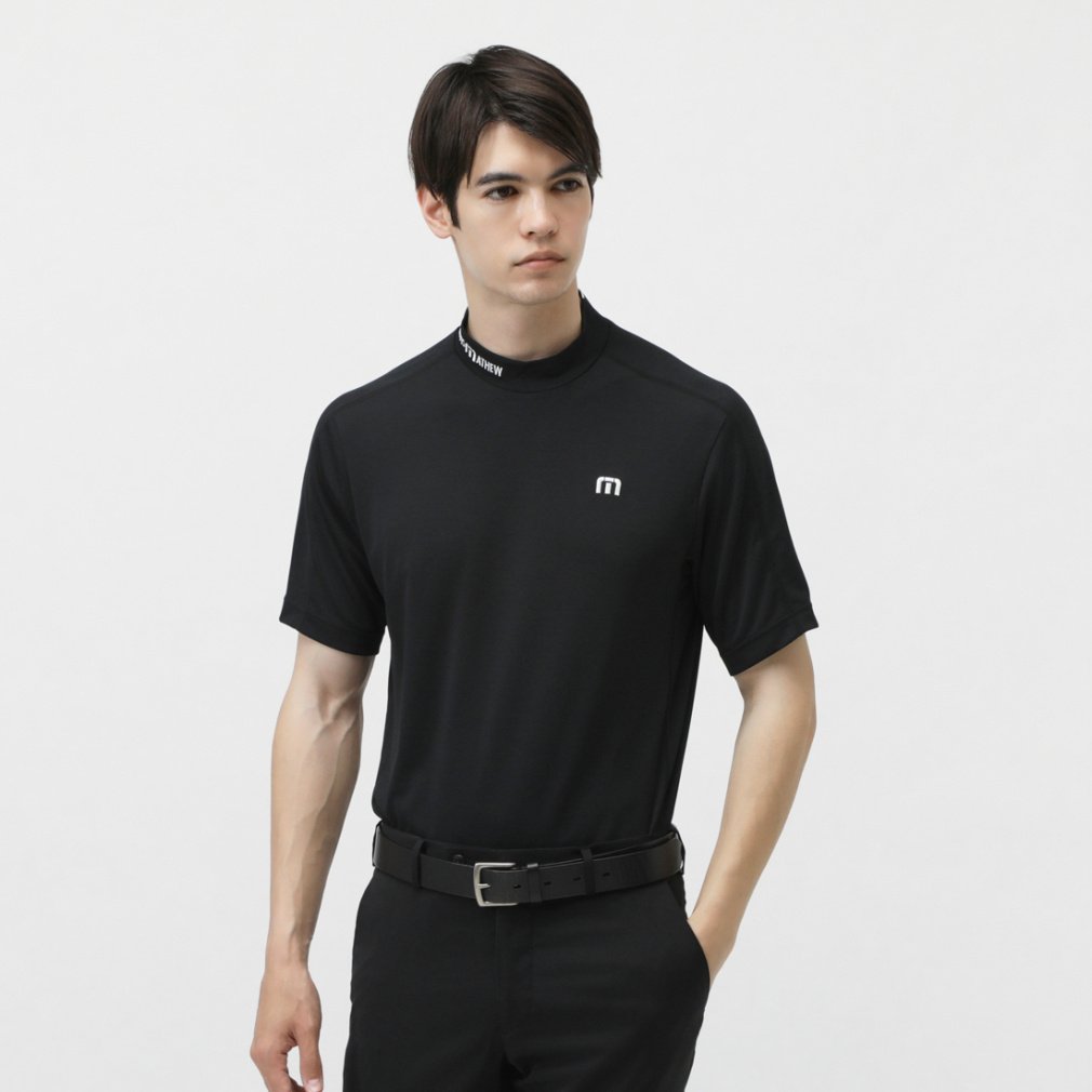 TRAVIS MATHEW Men's Golf Wear S/S Tour Mock Neck 7AJ040