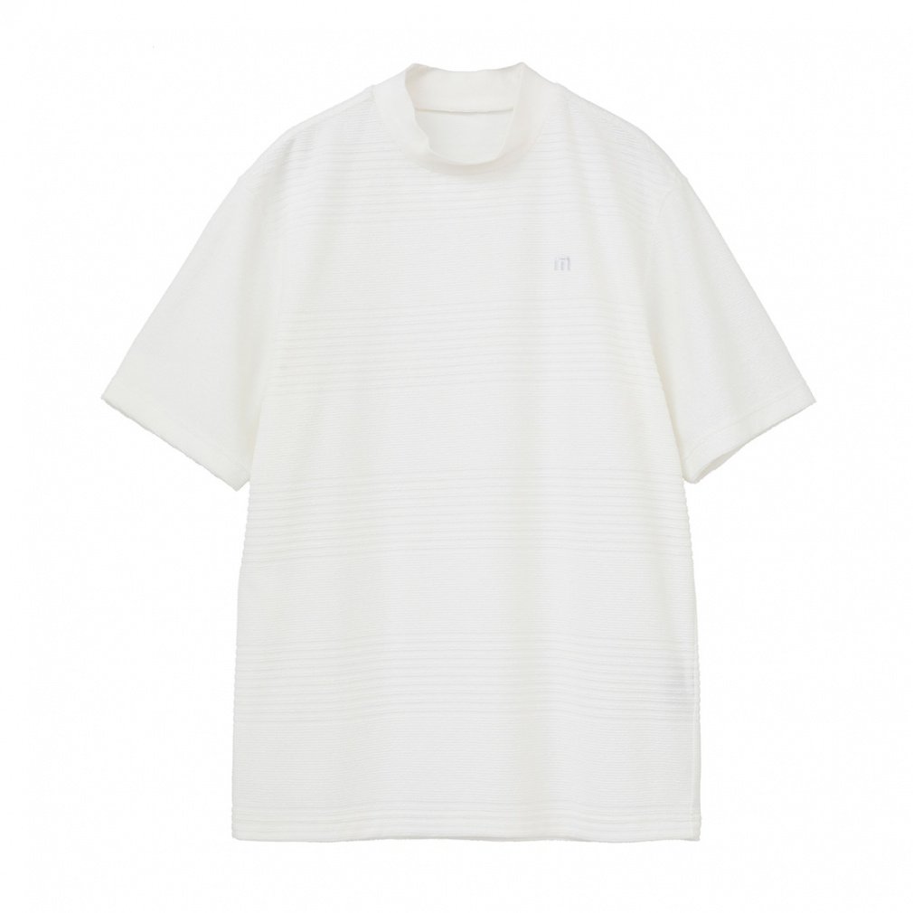 TRAVIS MATHEW Men's Golf Wear S/S Jacquard Mock Neck 7AJ026