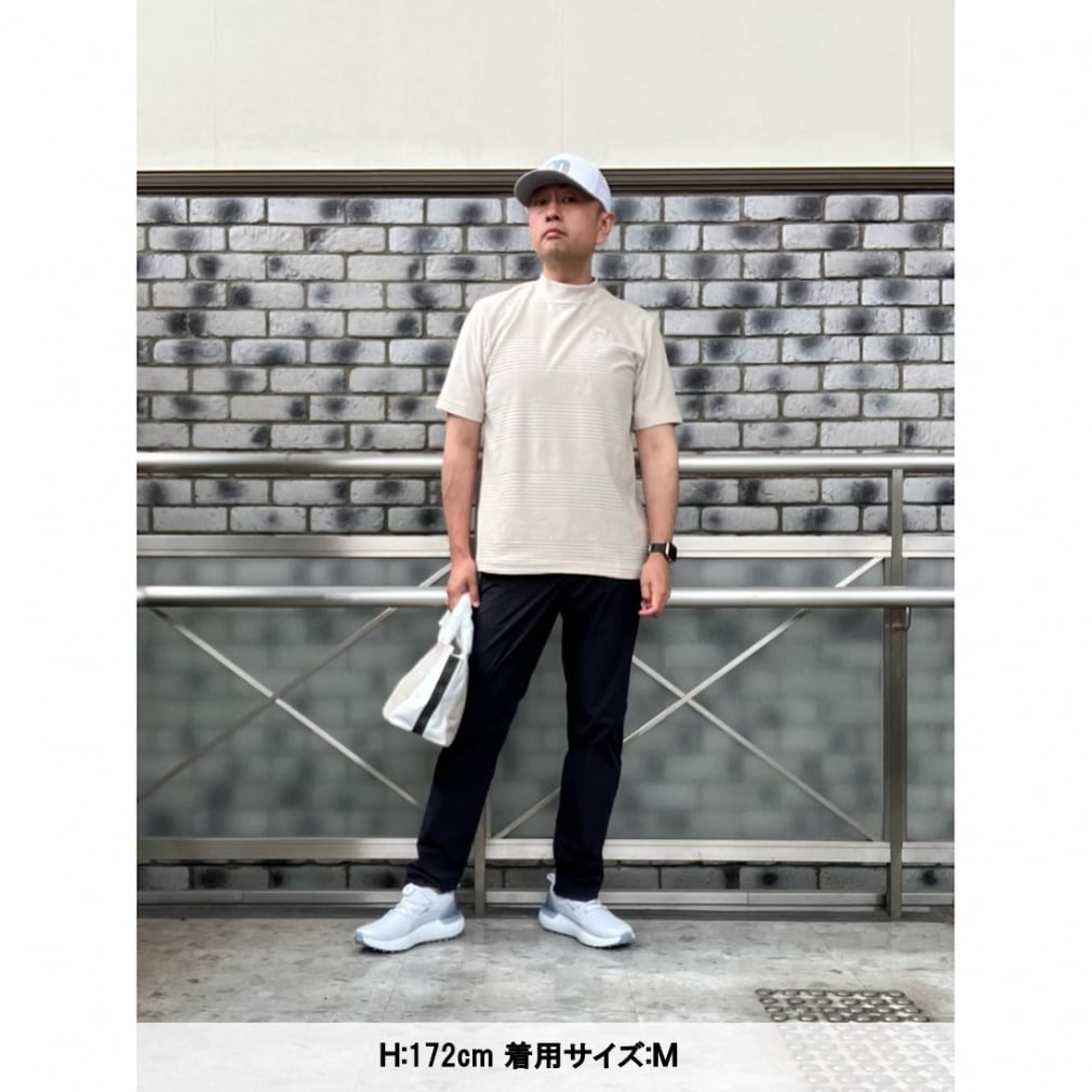 TRAVIS MATHEW Men's Golf Wear S/S Jacquard Mock Neck 7AJ026