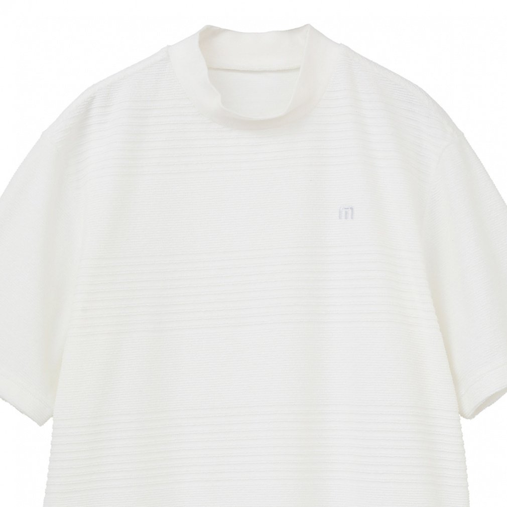 TRAVIS MATHEW Men's Golf Wear S/S Jacquard Mock Neck 7AJ026