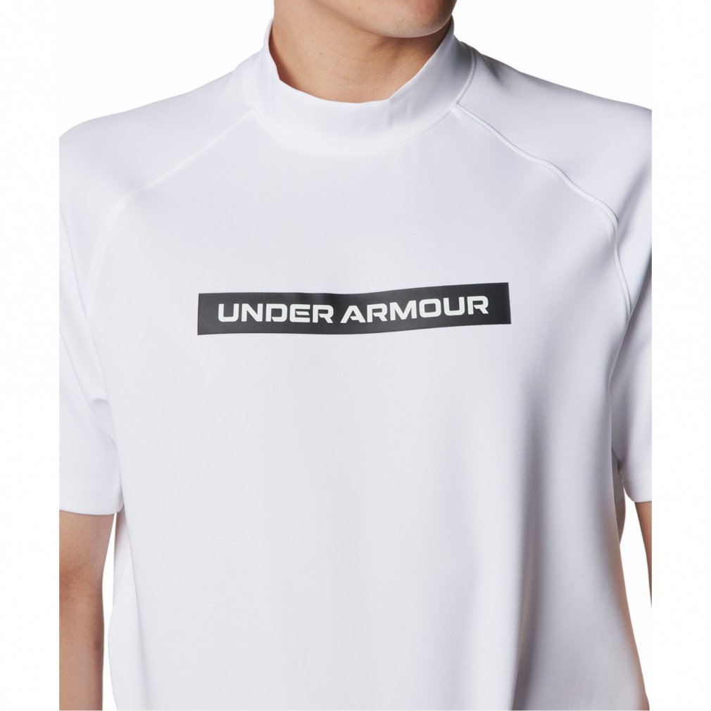 UNDER ARMOUR Men's Golf Wear UA Drive Armor Knit Short Sleeve Mock Neck Shirt 6001257