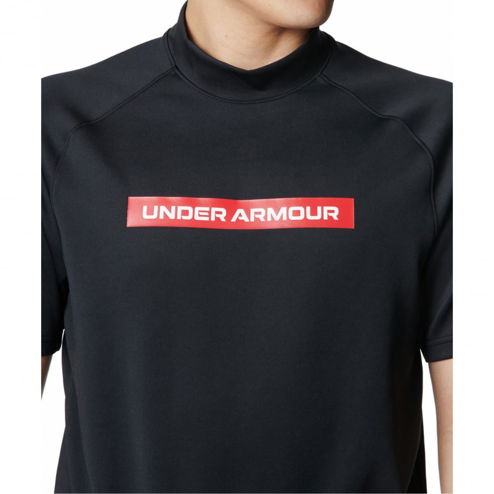 UNDER ARMOUR Men's Golf Wear UA Drive Armor Knit Short Sleeve Mock Neck Shirt 6001257
