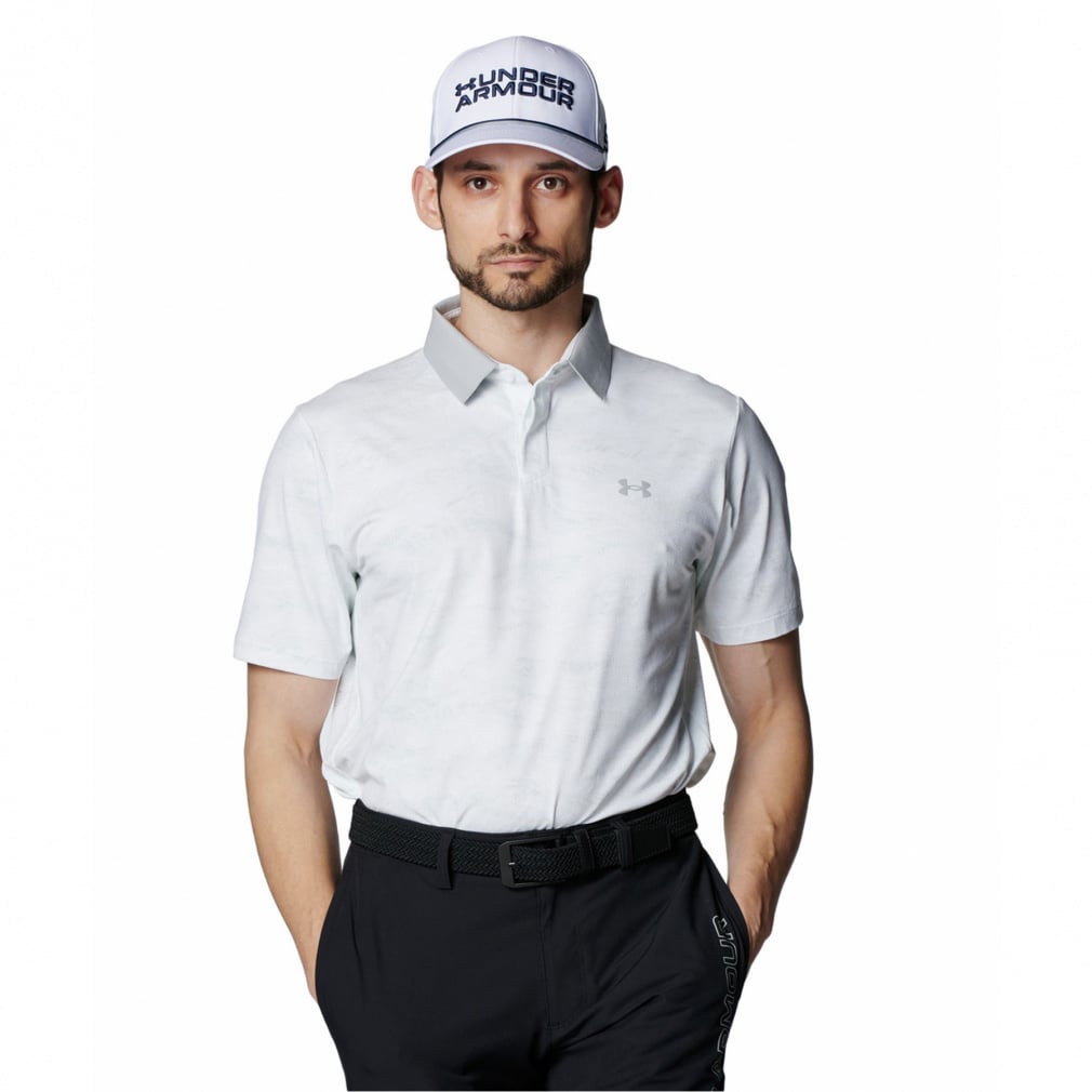 UNDER ARMOUR Men's Golf Wear UA Drive Chill Print Polo 1389597