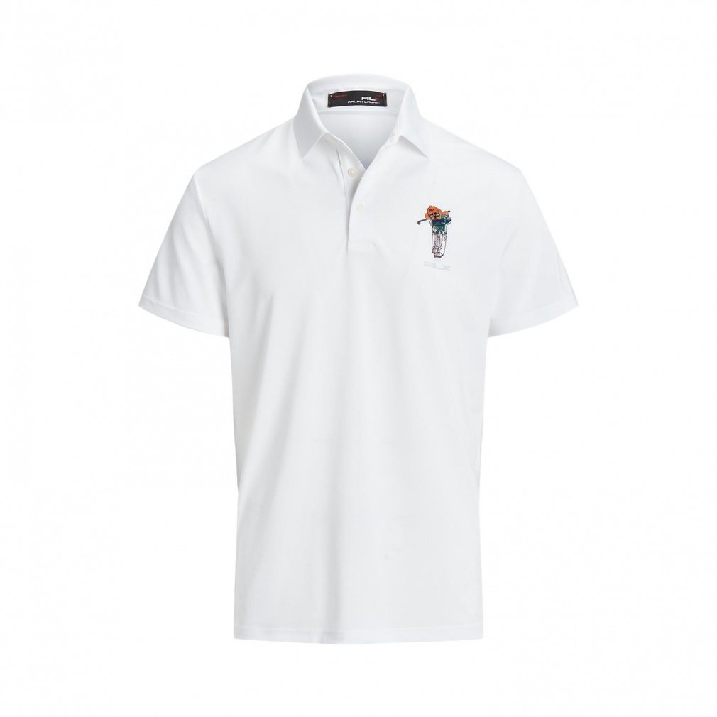 RALPH LAUREN Men's Golf Wear Custom Slim Fit Polo Bear Polo Shirt FW23-2244