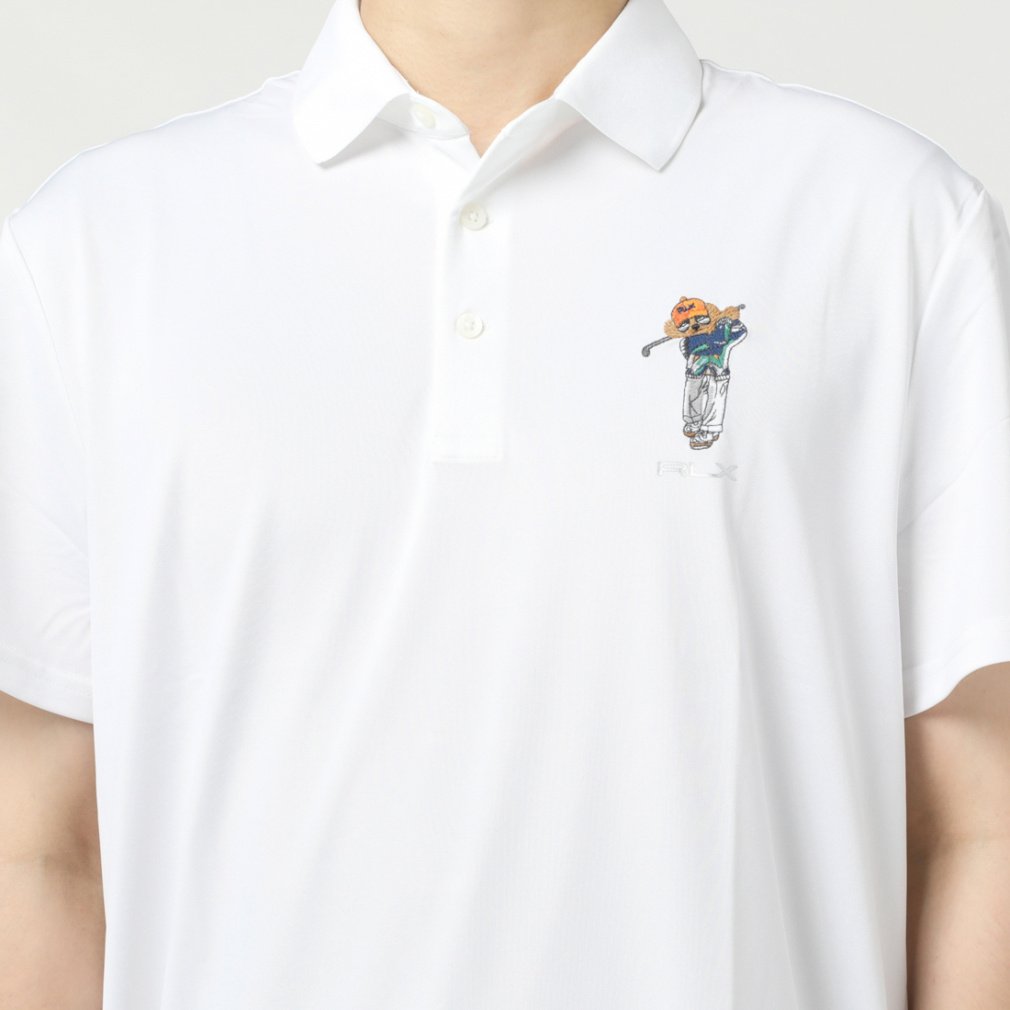 RALPH LAUREN Men's Golf Wear Custom Slim Fit Polo Bear Polo Shirt FW23-2244