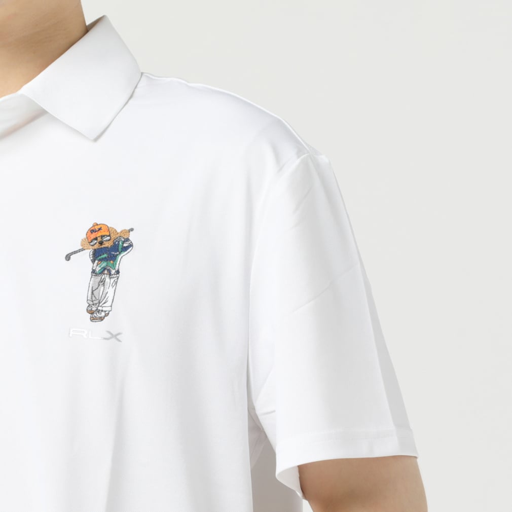 RALPH LAUREN Men's Golf Wear Custom Slim Fit Polo Bear Polo Shirt FW23-2244