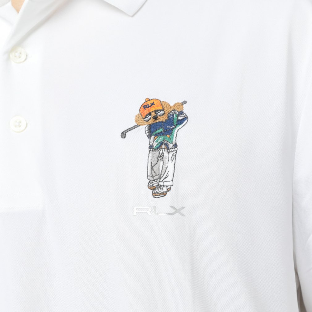 RALPH LAUREN Men's Golf Wear Custom Slim Fit Polo Bear Polo Shirt FW23-2244