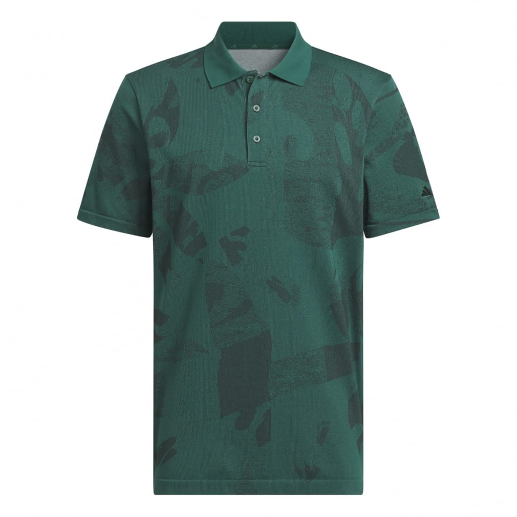 adidas Men's Golf Wear GO-TO PRIMEKNIT Side Seamless Short Sleeve Polo JTX79