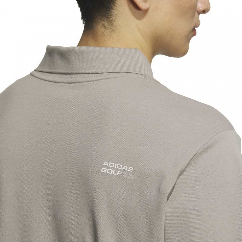 adidas Men's Golf Wear Beyond The Course Twist Knit Skipper Collar Short Sleeve Polo Shirt JN1249