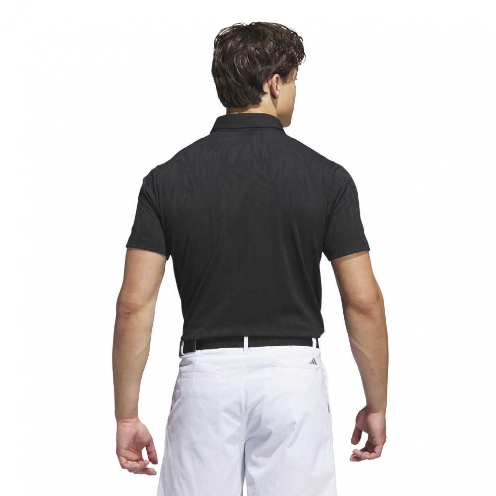 adidas Men's Golf Wear Beyond The Course Bamboo Jacquard Short Sleeve Shirt JL7890