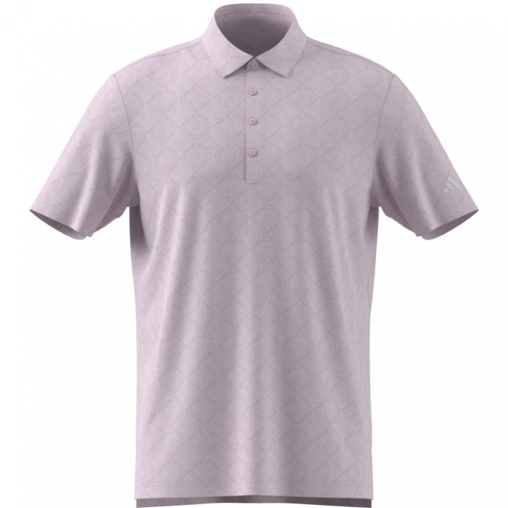 adidas Men's Golf Wear Seasonal Jacquard Short Sleeve Button-Down Shirt KA7903