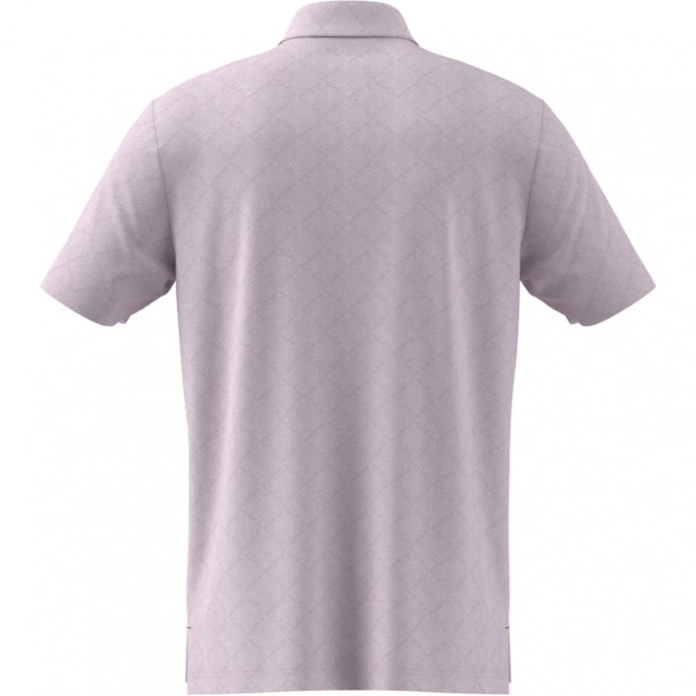 adidas Men's Golf Wear Seasonal Jacquard Short Sleeve Button-Down Shirt KA7903