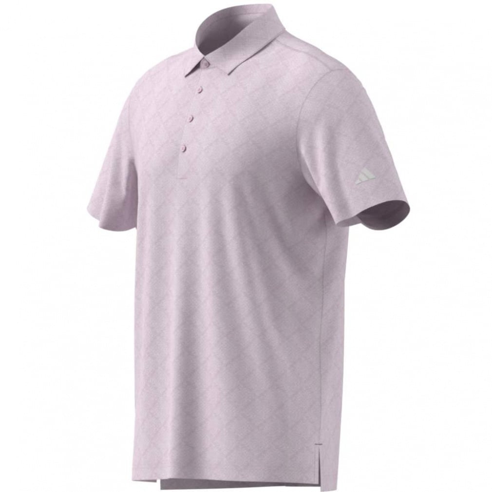adidas Men's Golf Wear Seasonal Jacquard Short Sleeve Button-Down Shirt KA7903