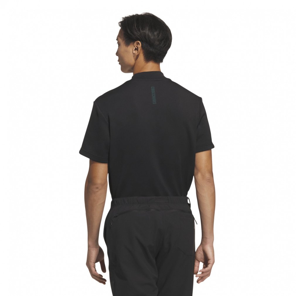 adidas Men's Golf Wear Code Chaos Mock Neck Short Sleeve Shirt LOI49