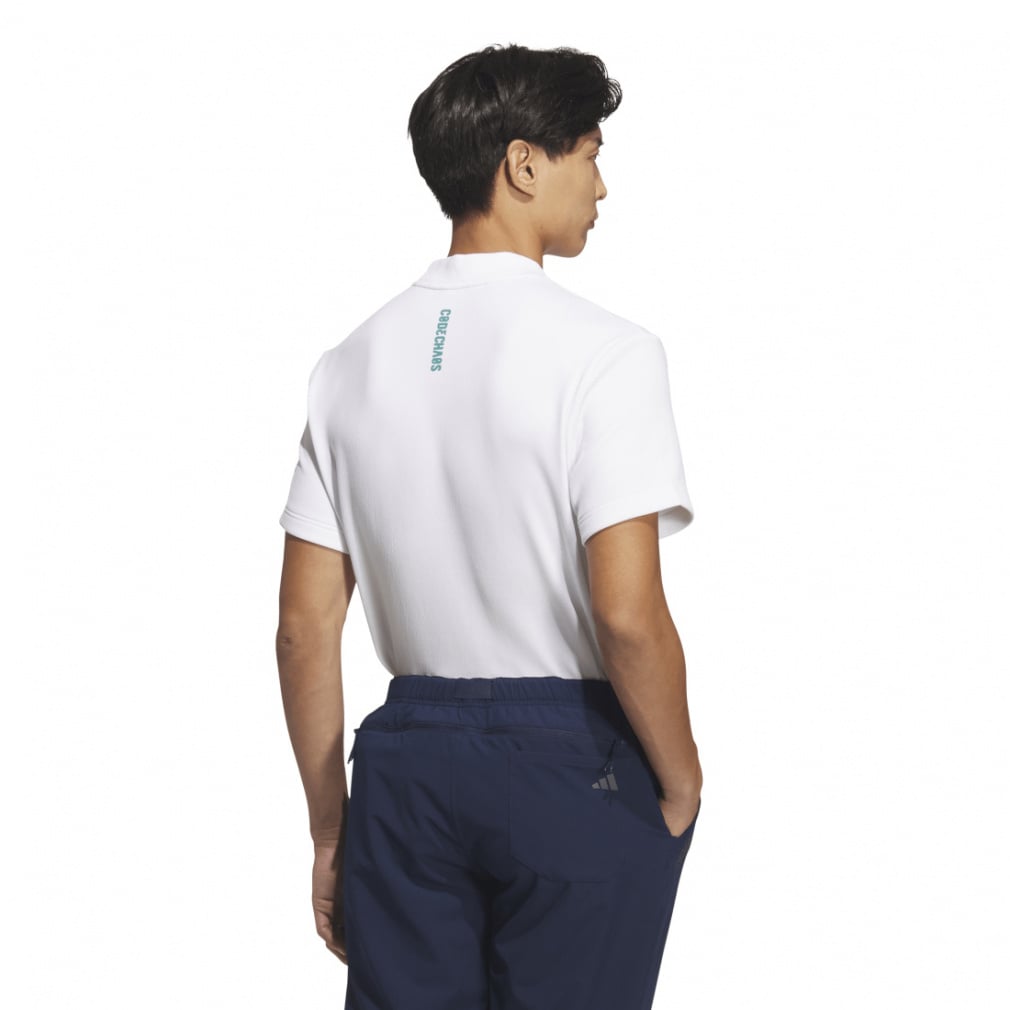 adidas Men's Golf Wear Code Chaos Mock Neck Short Sleeve Shirt LOI49