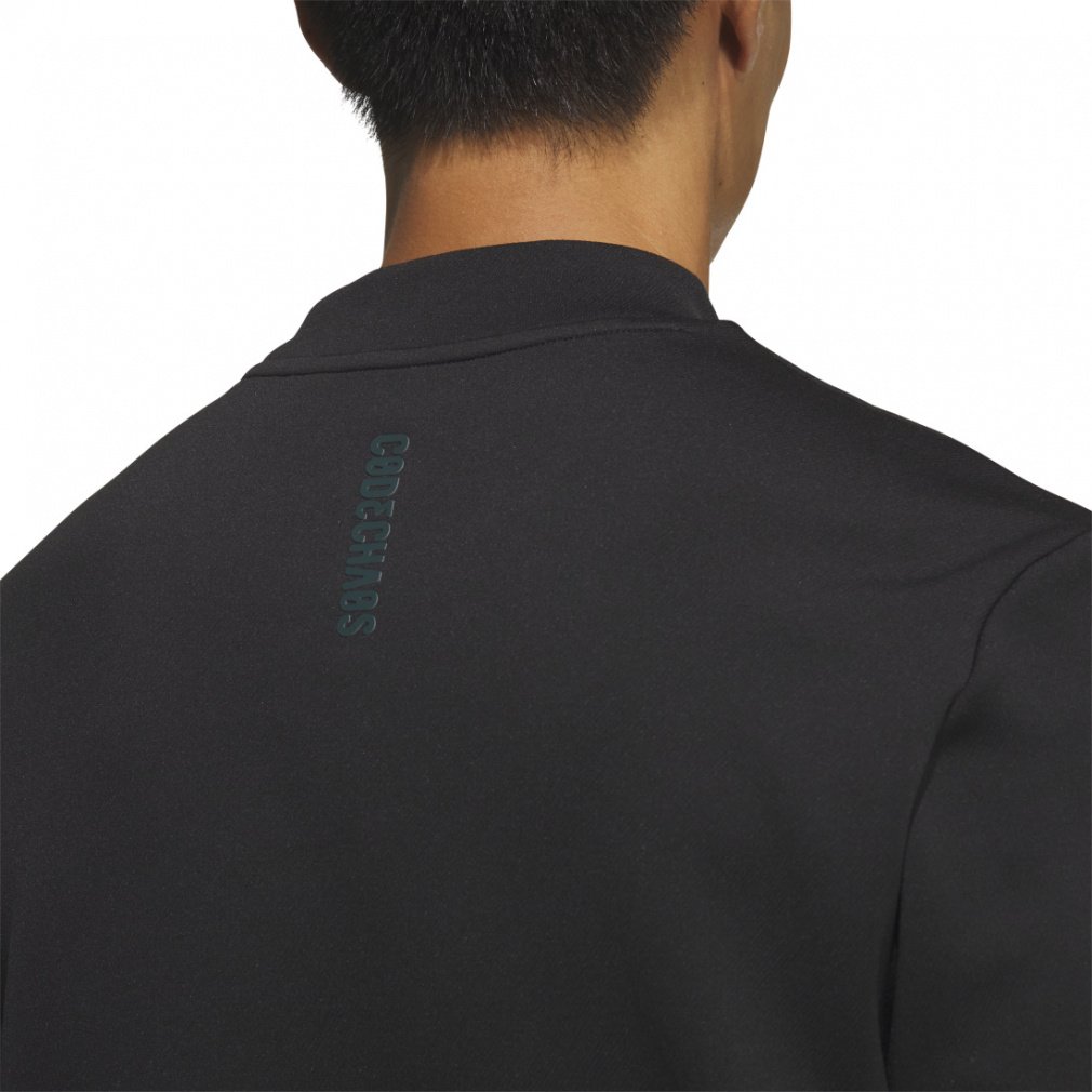 adidas Men's Golf Wear Code Chaos Mock Neck Short Sleeve Shirt LOI49