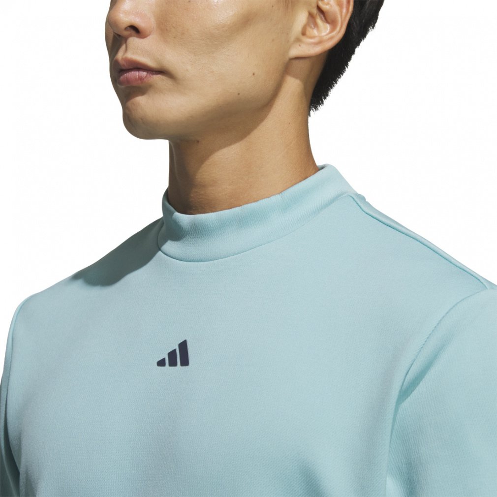 adidas Men's Golf Wear Code Chaos Mock Neck Short Sleeve Shirt LOI49