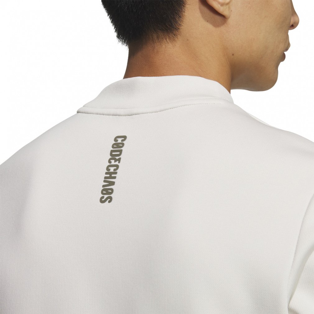 adidas Men's Golf Wear Code Chaos Mock Neck Short Sleeve Shirt LOI49