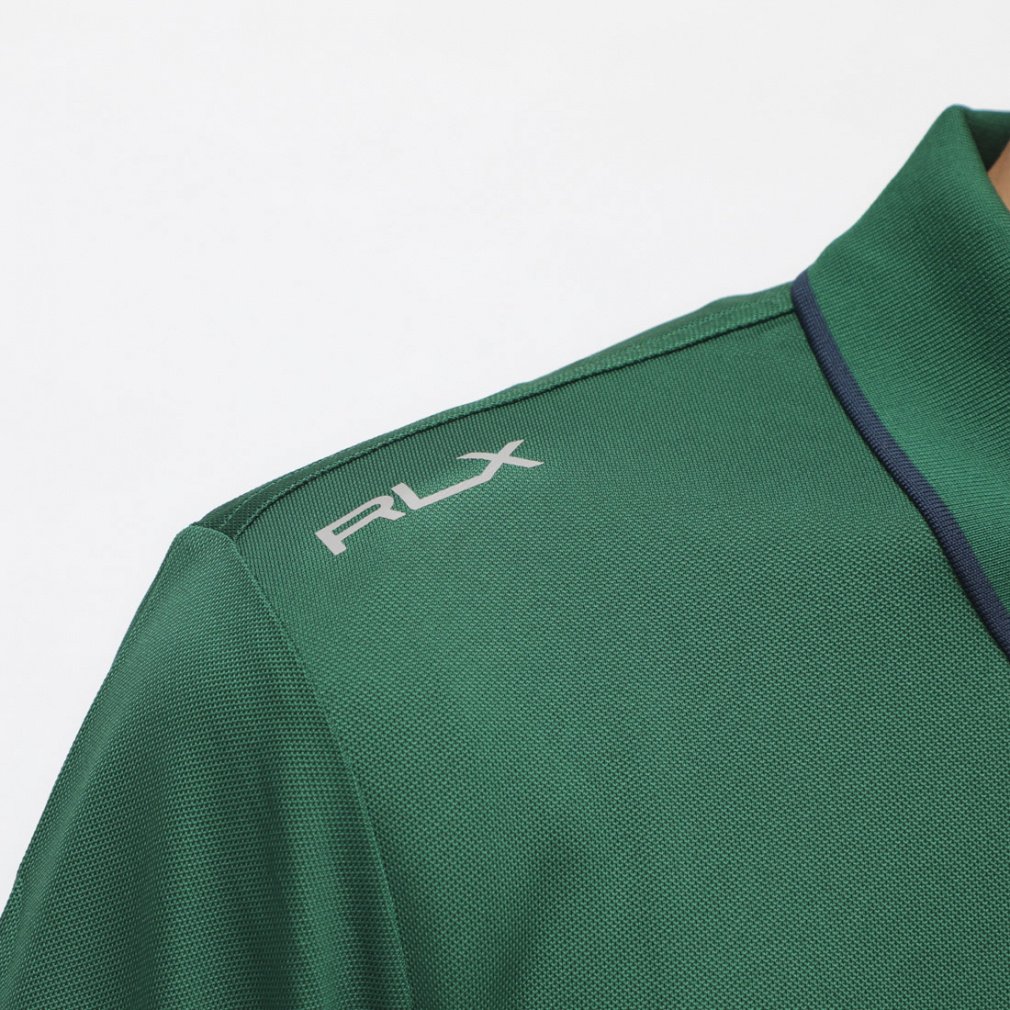 RALPH LAUREN Men's Golf Wear Tailored Fit Performance Zip Polo Shirt FW24-2230