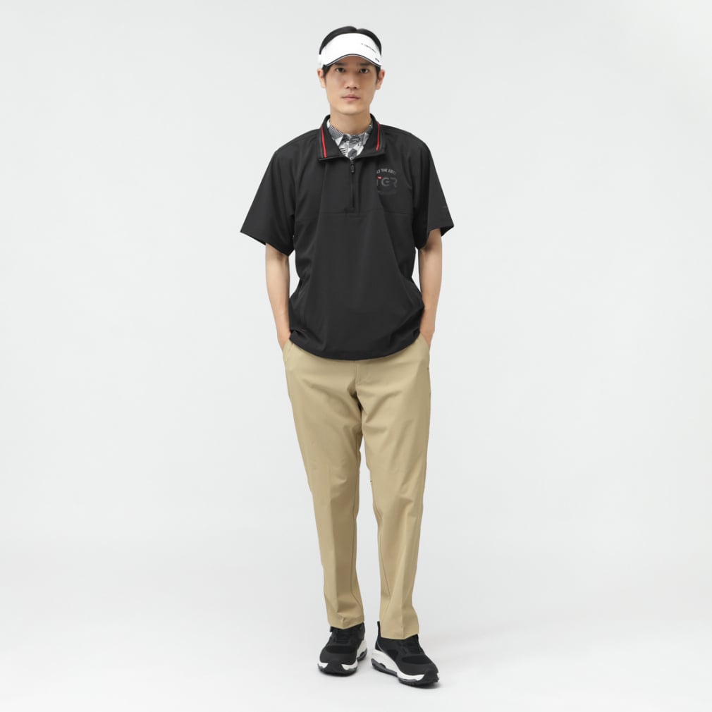 TIGORA Men's Golf Wear Water Repellent Short Sleeve Windbreaker TR-1W1685Z