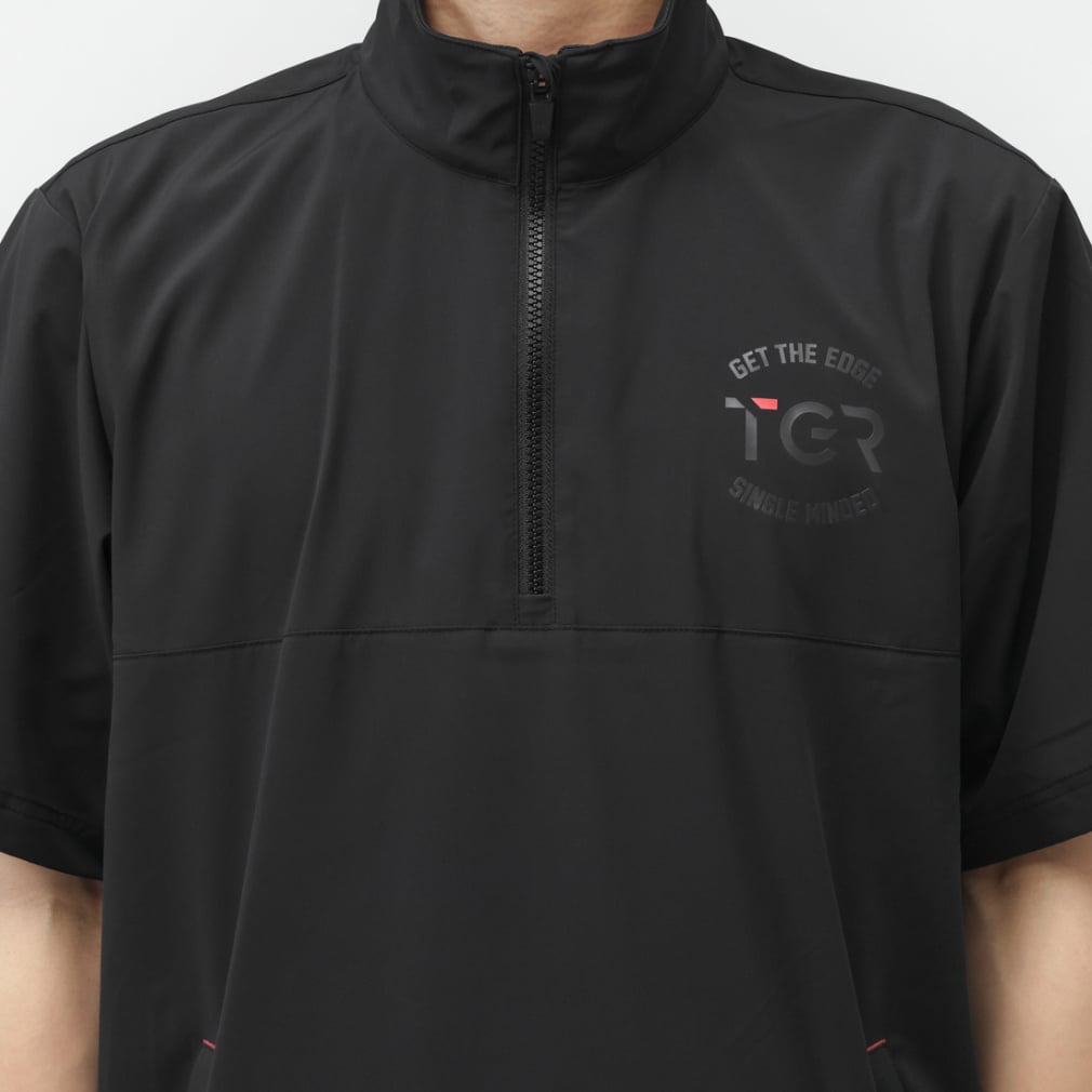 TIGORA Men's Golf Wear Water Repellent Short Sleeve Windbreaker TR-1W1685Z