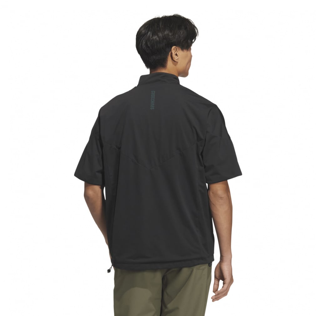 adidas Men's Golf Wear Code Chaos Half-Zip Short Sleeve Windbreaker UV105