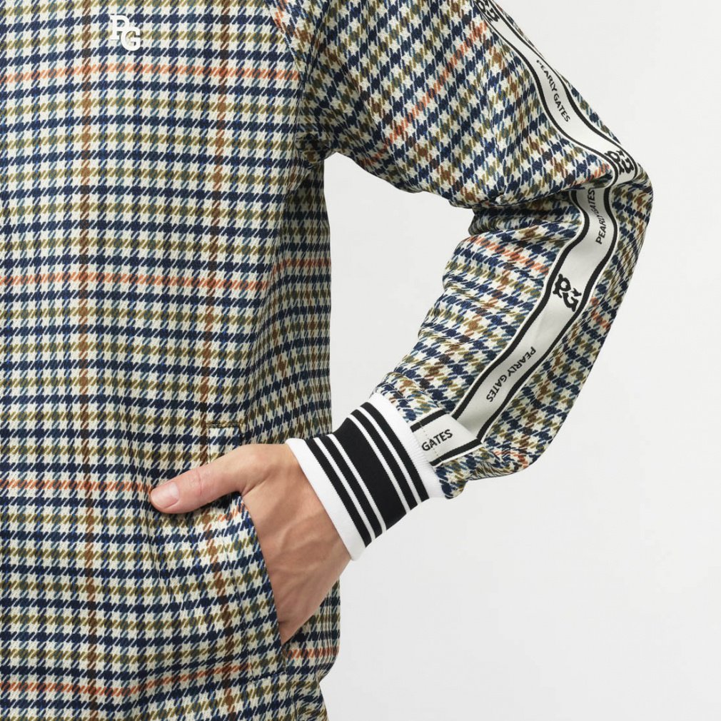 PEARLY GATES Men's Golf Wear Poly Stretch Mesh Gunclub Check Pattern 0535220917