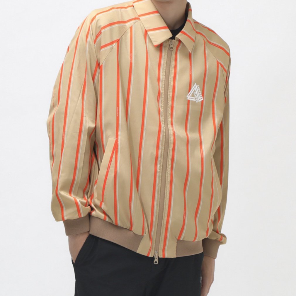 PEARLY GATES Men's Golf Wear CRAFTEVO Polyester Stretch Jacquard Ribbon Stripe Pattern 0534220905