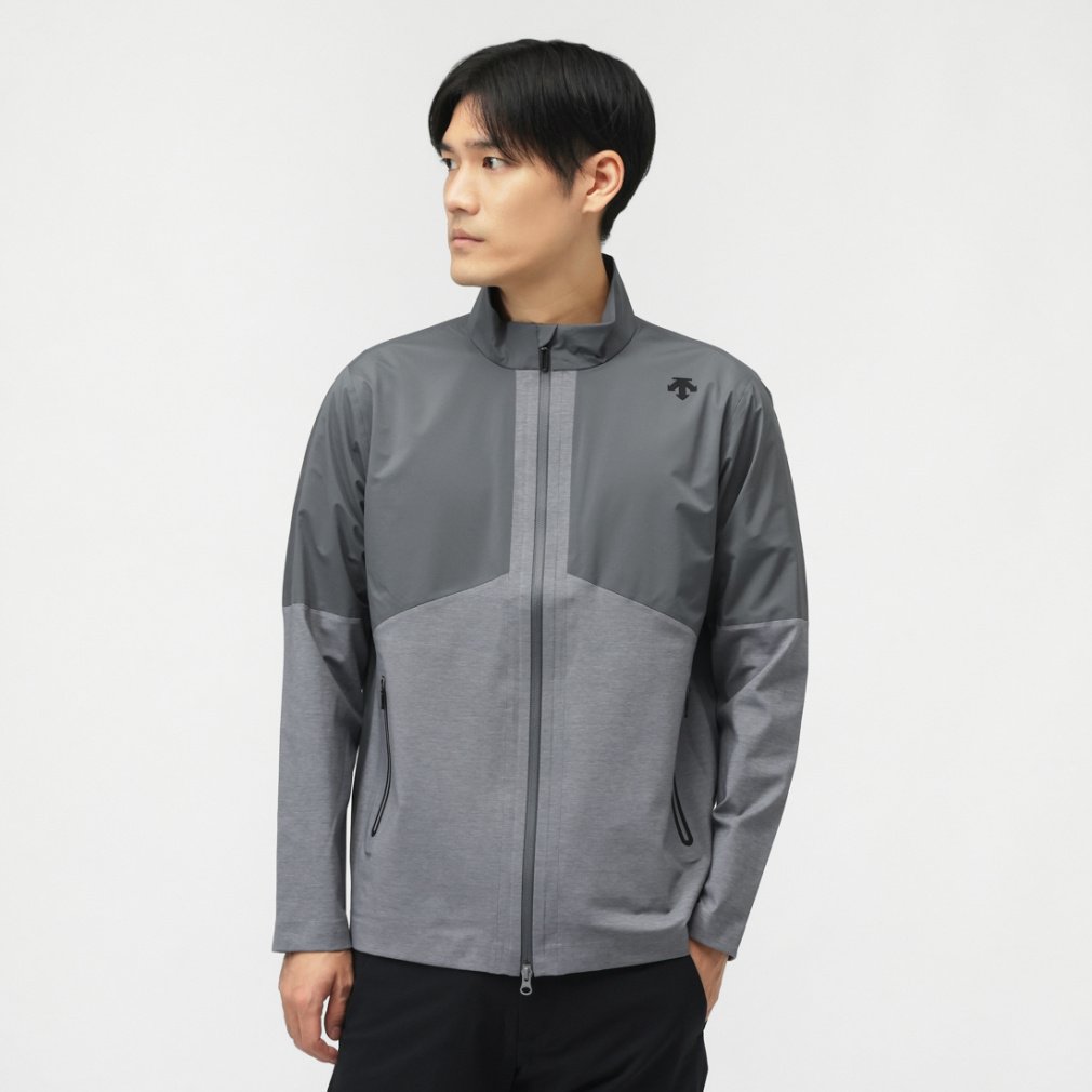 DESCENTE GOLF Men's Golf Wear Mu-Sew (Seamless) Full-Zip Jacket DG5FJK01M