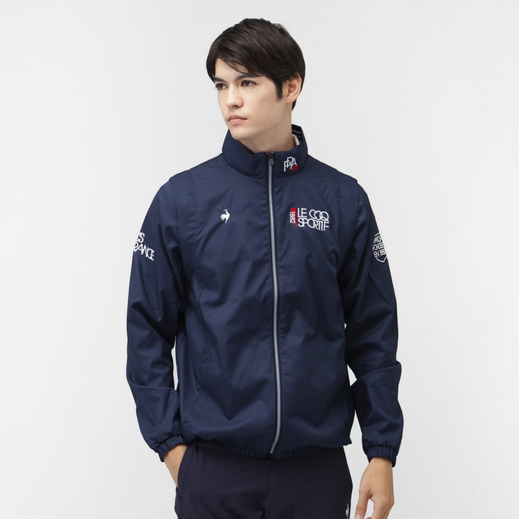 le coq sportif golf Men's Golf Wear Heat Navi 2-Way Blouson LG5FWB00M