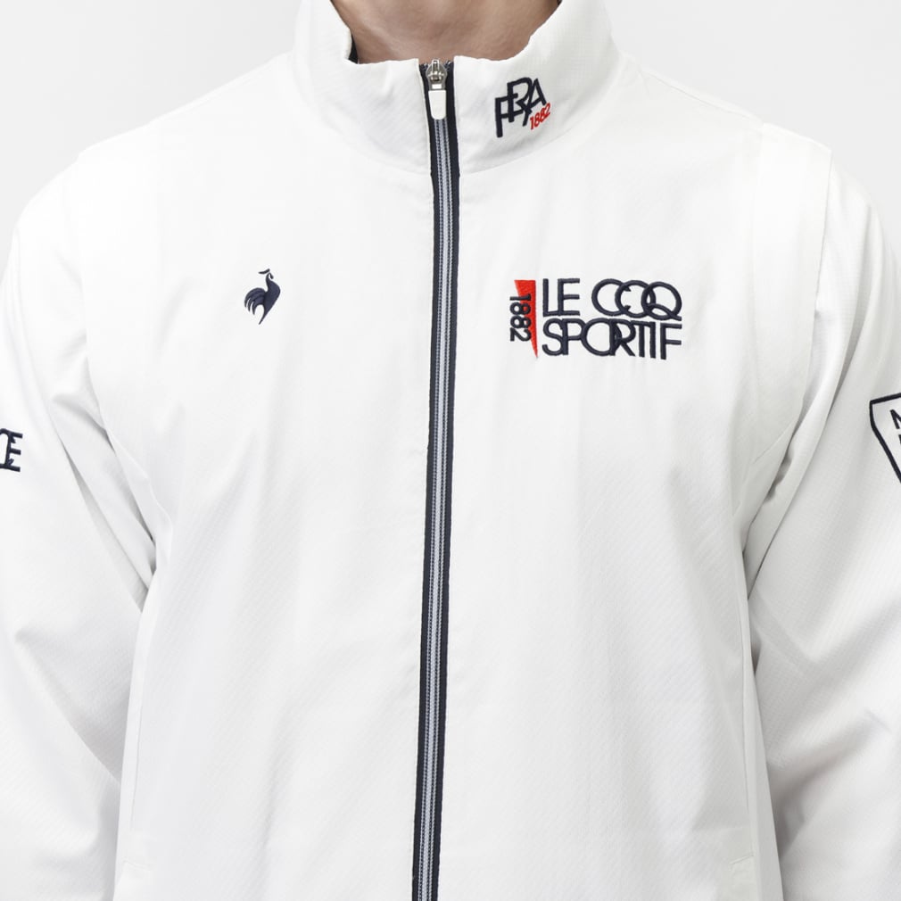 le coq sportif golf Men's Golf Wear Heat Navi 2-Way Blouson LG5FWB00M