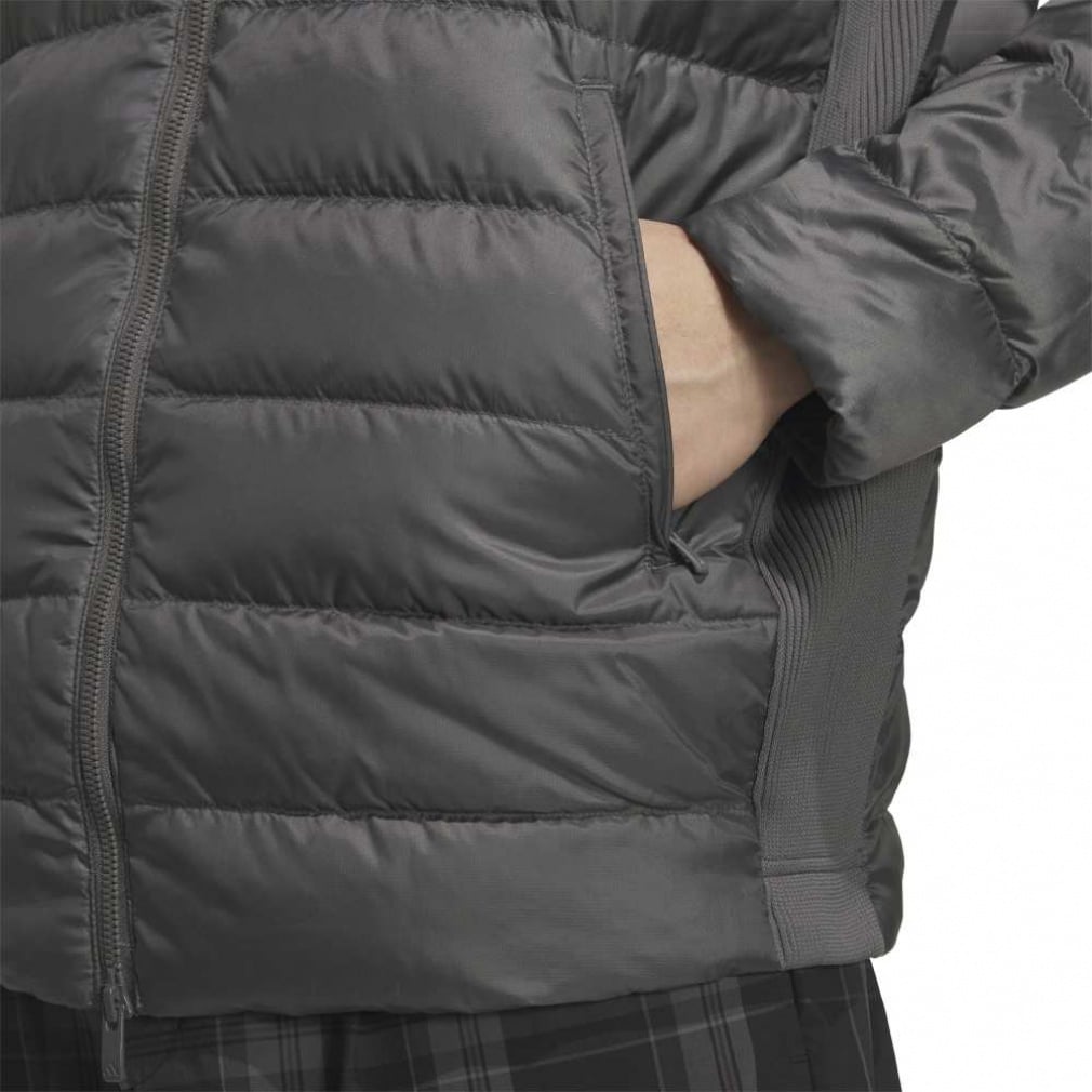 adidas Men's Golf Wear Full-Zip Down Jacket with Arm Pocket JVU96