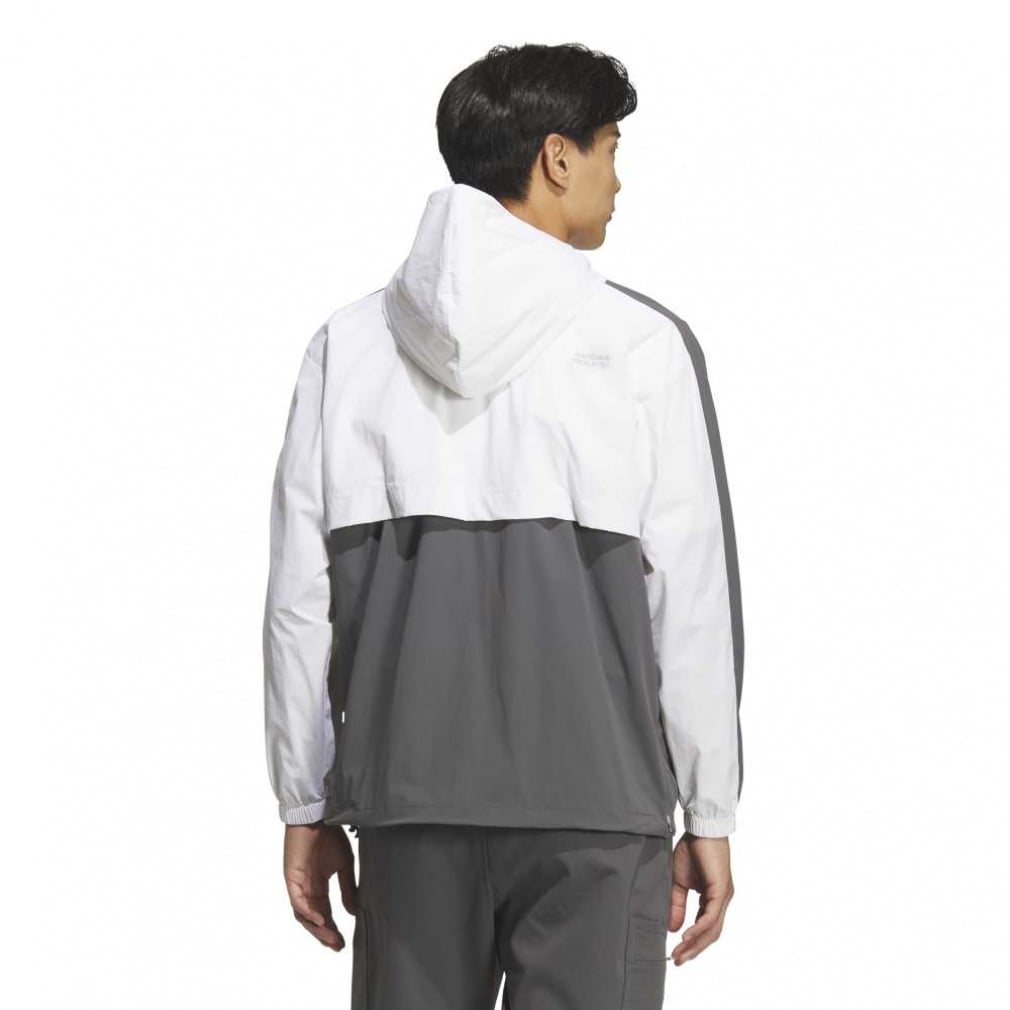 adidas Men's Golf Wear Beyond The Course Water-Repellent Colorblock Anorak JUW87