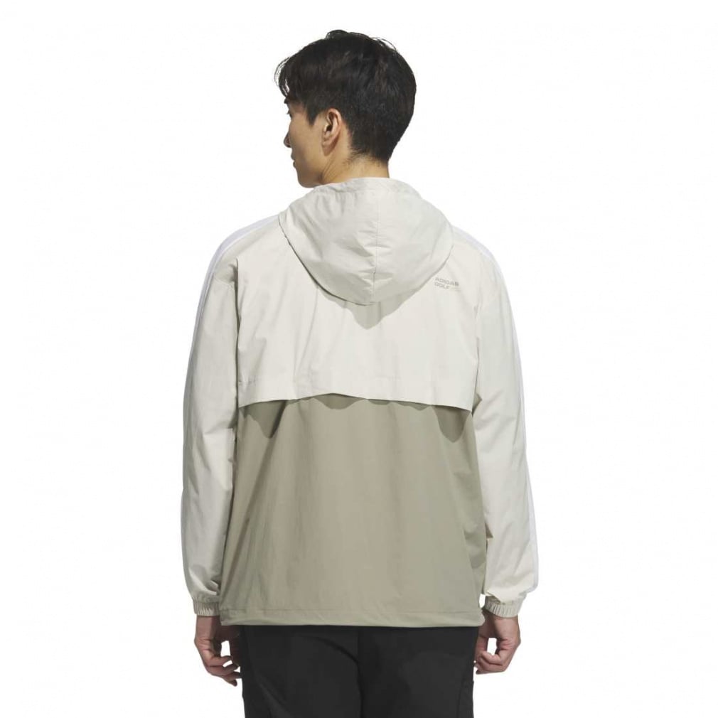 adidas Men's Golf Wear Beyond The Course Water-Repellent Colorblock Anorak JUW87