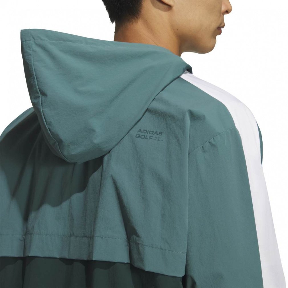 adidas Men's Golf Wear Beyond The Course Water-Repellent Colorblock Anorak JUW87