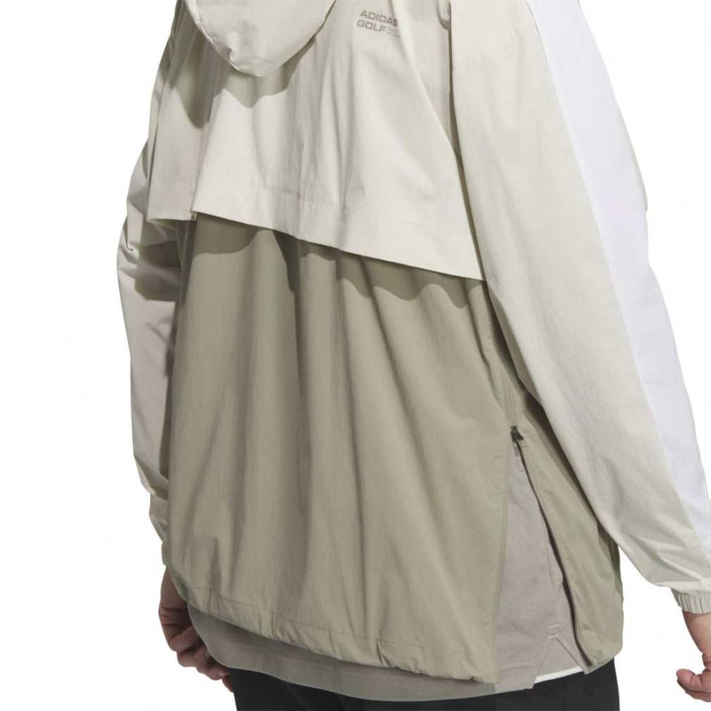adidas Men's Golf Wear Beyond The Course Water-Repellent Colorblock Anorak JUW87
