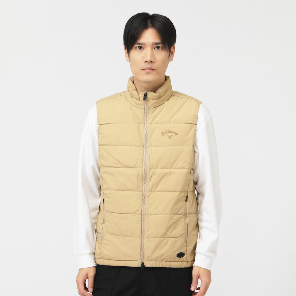 Callaway Men's Golf Wear Stretch Nylon Plain Down Vest C25216141