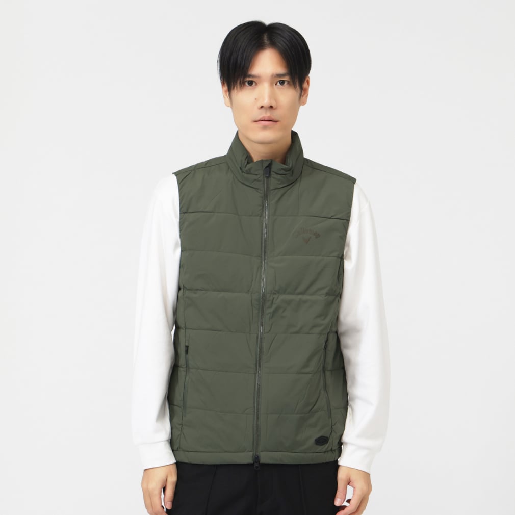 Callaway Men's Golf Wear Stretch Nylon Plain Down Vest C25216141